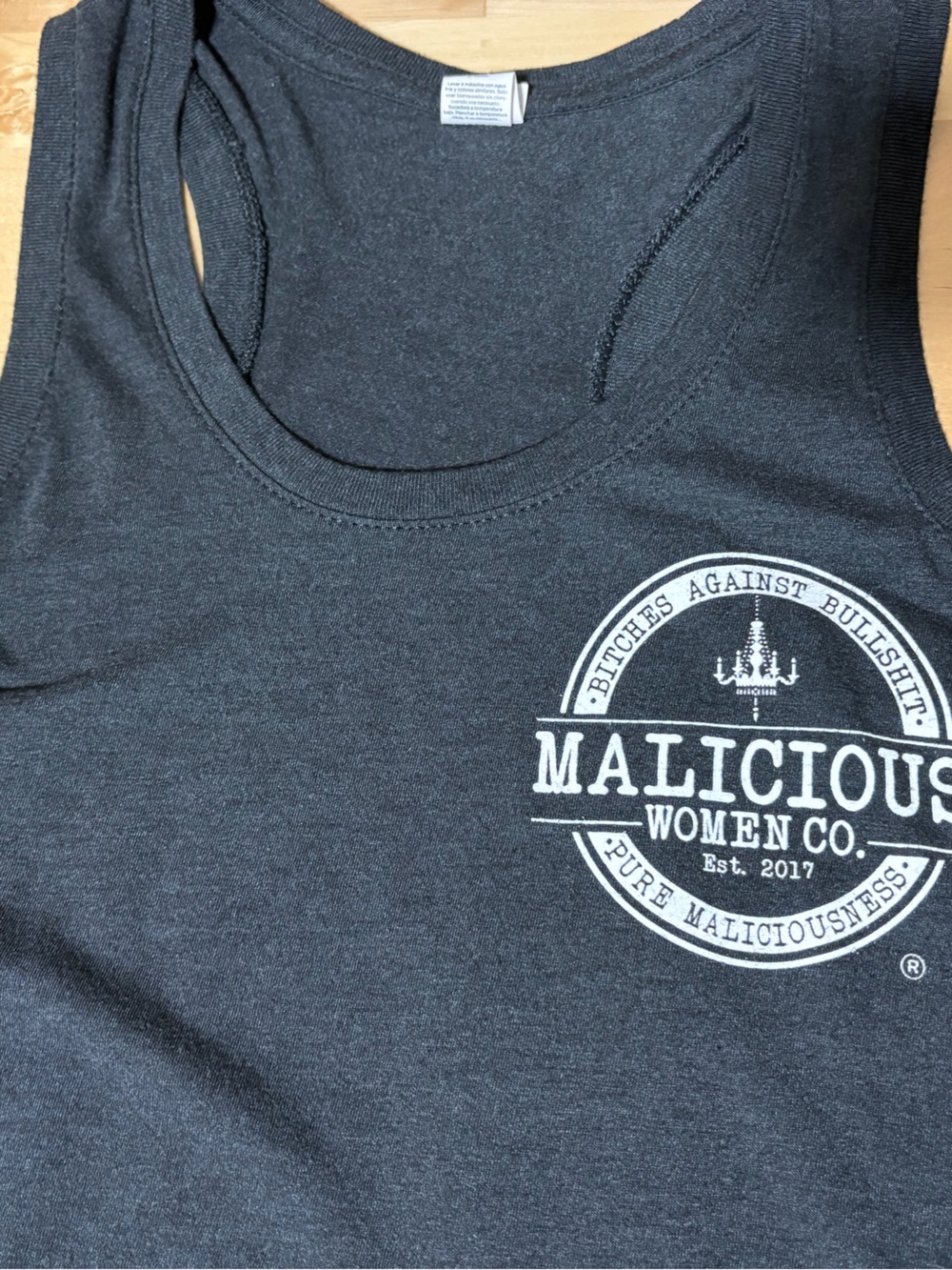 Charcoal Graphic Tank Top